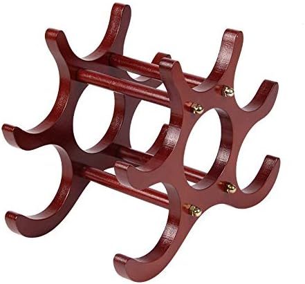 Wooden Wine Rack with 6 Bottle Capacity