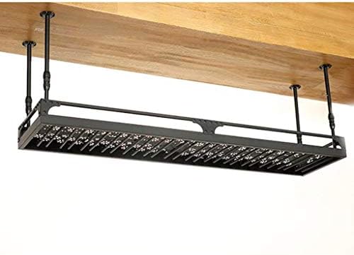 ZJDYDY Glass Wine Glass Frame Ceiling Metal Wine Rack 100cm