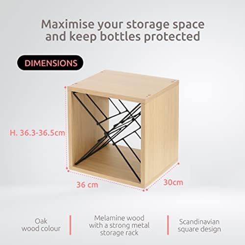 Copenhagen Wine Cube Holder 12 Bottles Modern Design