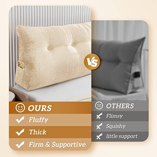 TerriTrophy Triangular Wedge Headboard Pillow