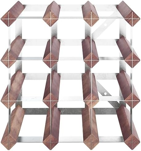 vidaXL Brown Wine Rack - 12 Bottle Storage