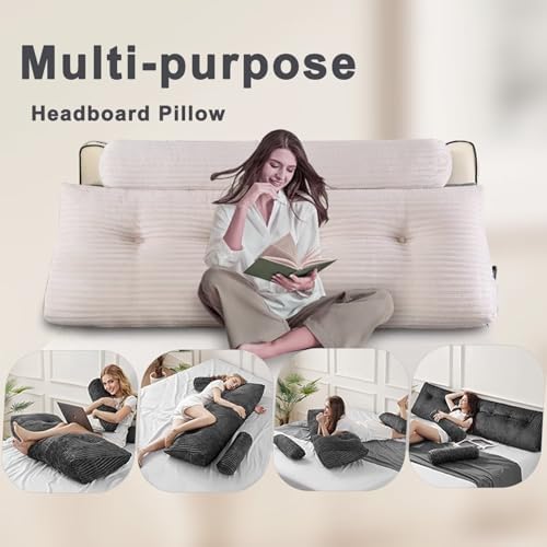Lovehavren Headboard Pillow - Beige California King