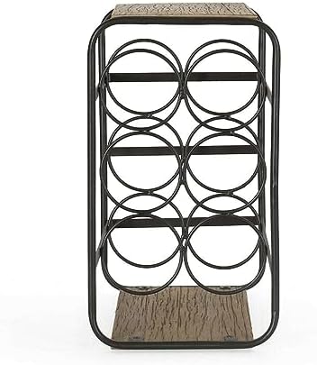 FINANCIALLY LIT LKOP Gurnett 6 Bottle Wine Rack