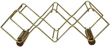 Nu Steel 5 Bottles Tabletop Wine Holder with Gold Finish 1