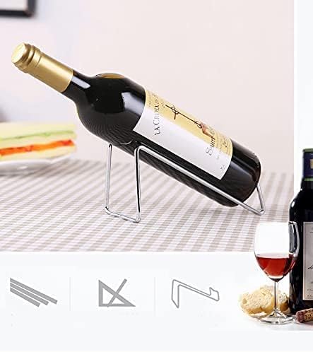 Frontier Simple Chrome Steel Wine Bottle Holder 1