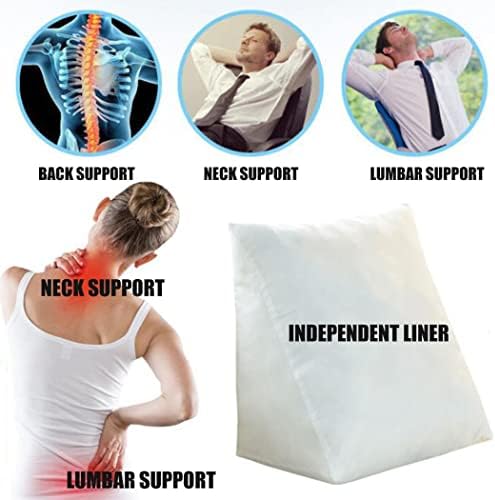 ZZYK Adjustable Reading Throw Cushion with Back Support Sky Blue 236 Inch