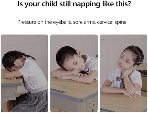 WAHHWF Nap Desk Pillow for Kids with Memory Foam 1