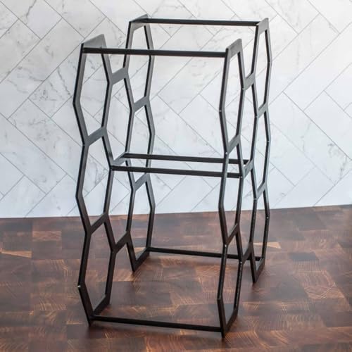 HANLX 8 Bottle Wrought Iron Wine Rack