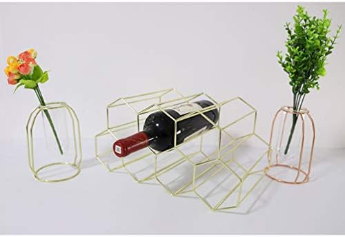 VIXPET 7 Bottle Countertop Wine Rack - Gold