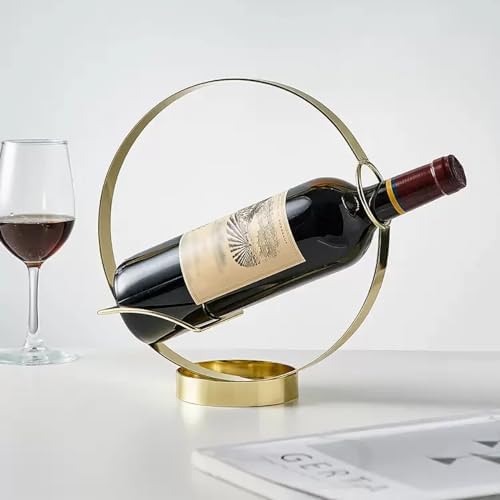 GeLive Elegant Single Wine Bottle Holder Stand