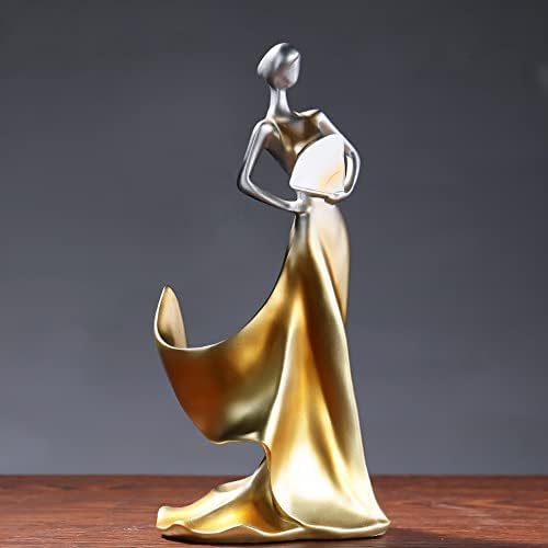Artpaul Tabletop Wine Rack with Artistic Dancer Design Golden