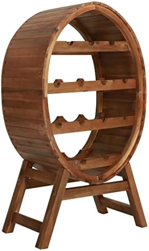 BUKSCYJS 13-Bottle Wine Rack Solid Acacia Wood