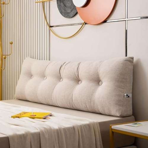 TESICA Large Triangle Headboard Pillow Wedge for Reading and Rest