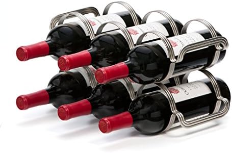 Mango Steam 6 Bottle Wine Rack - Silver 1
