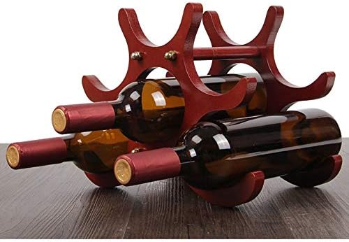 Wooden Wine Rack with 6 Bottle Capacity