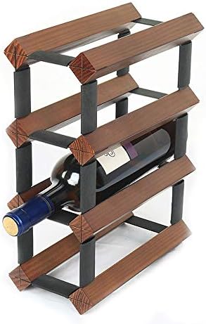 REMOTELY Bright Wooden 6 Bottle Freestanding Wine Rack