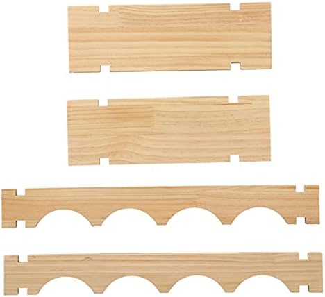 XPSSJMU Wine Shelf Durable Sturdy Pine Holder