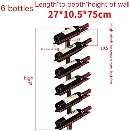 Wall-Mounted Wrought Iron Wine Rack with Stackable Design