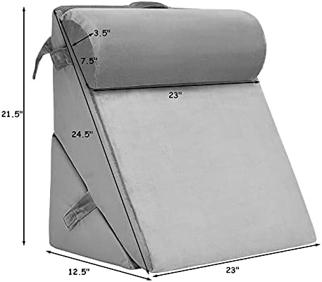 Giantex 12-in-1 Bed Wedge Pillow with Adjustable Back Support
