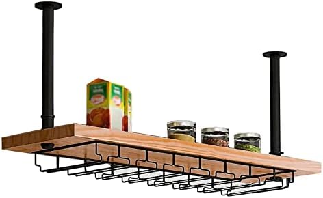 ALDEPO Wine Rack Single Layer Ceiling Mount Storage