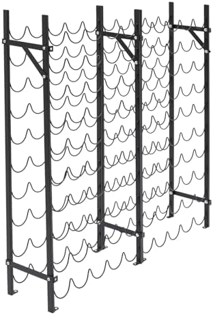 10-Tier 100 Bottles Freestanding Wine Rack