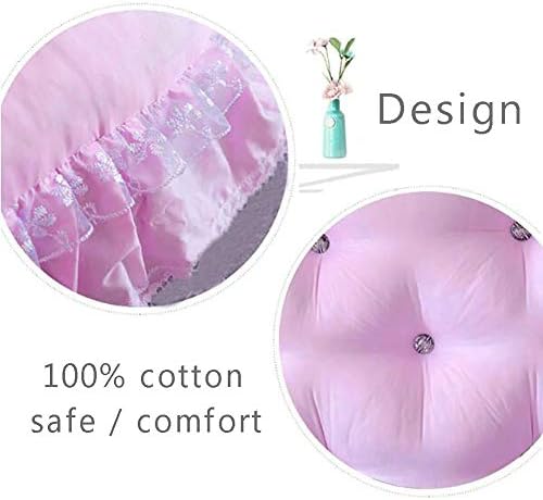 RUYII Back Cushion with Lace Edge - Pink 150x70cm