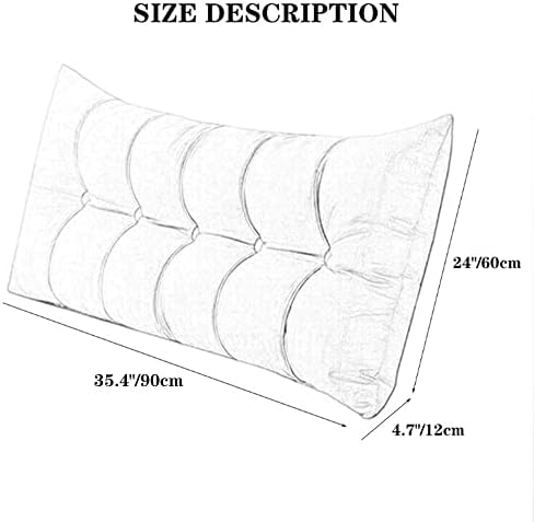 ZZYK Soft Velvet Reading Pillow with Removable Cover