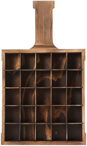 Eapmic Wall-Mounted Wine Glass Rack with 25 Compartments