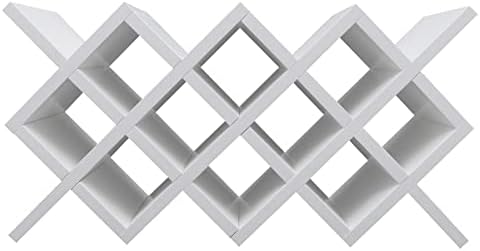 10 Cell Wine Rack with Lattice Design