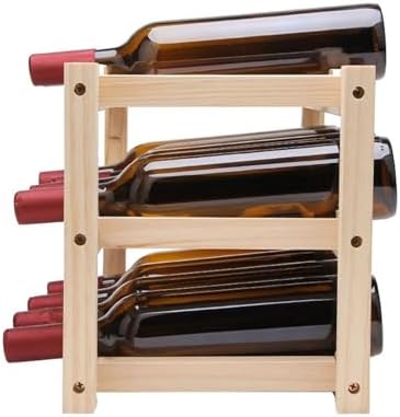 Freestanding 3-Tier Wine Rack for 12 Bottles