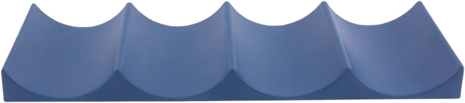 MagiDeal Blue Stackable Wine Rack for 4 Bottles