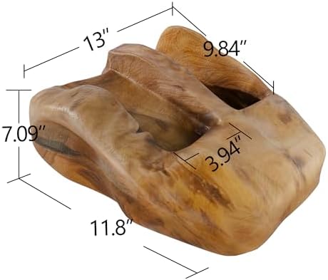 Brefhome 2 Bottles Natural Wooden Wine Rack
