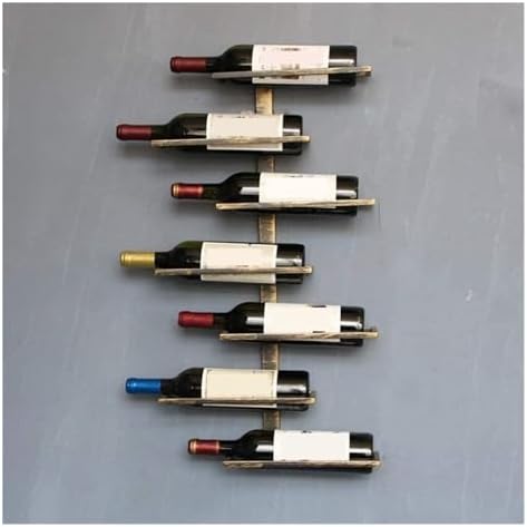 Industrial Style Freestanding Wine Rack with Wrought Iron Design