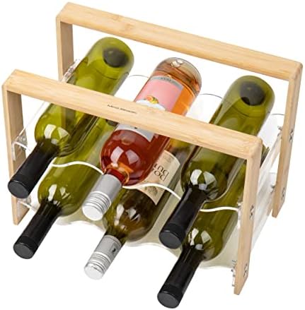 Mind Reader 6-Bottle Tabletop Wine Rack