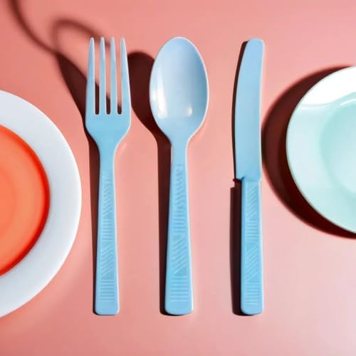 Party Dimensions Light Blue 48 Count Cutlery Set