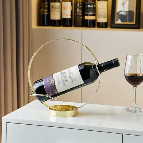 GeLive Elegant Single Wine Bottle Holder Stand