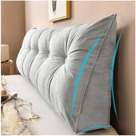 GeRRiT Velvet Headboard Pillow with Side Pocket