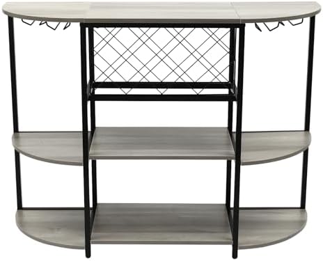 ACNAO 47 Inch Freestanding Wine Rack Table Grey 1