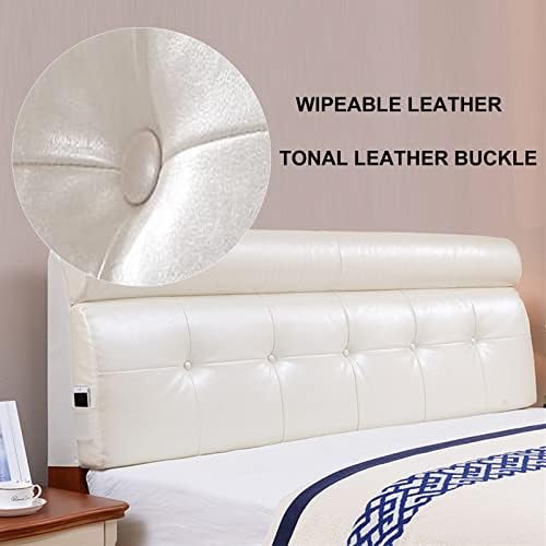 ZZYK Headboard Pillow Cushion Large Leather Back Support for Bed