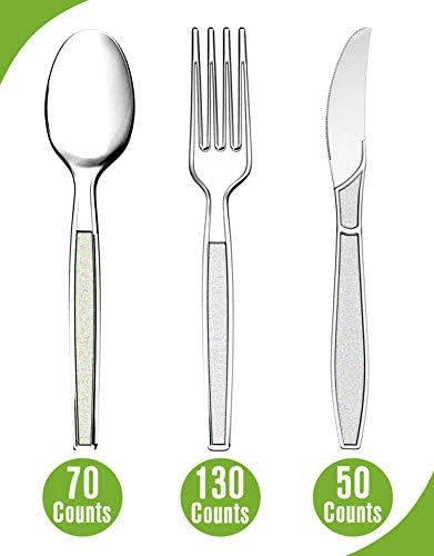 SafeWare 250 Count Clear Plastic Cutlery Combo Pack