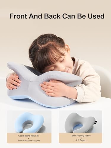 WAHHWF Face Down Pillow with Memory Foam and Removable Cover
