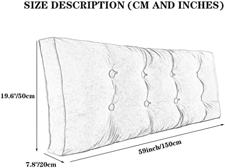 ZZYK King Size Headboard Pillow with Removable Cover