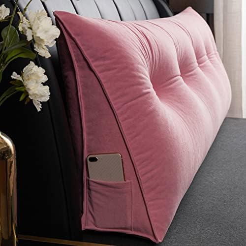 ZZYK Triangular Headboard Pillow - Pink 39 Twin Size