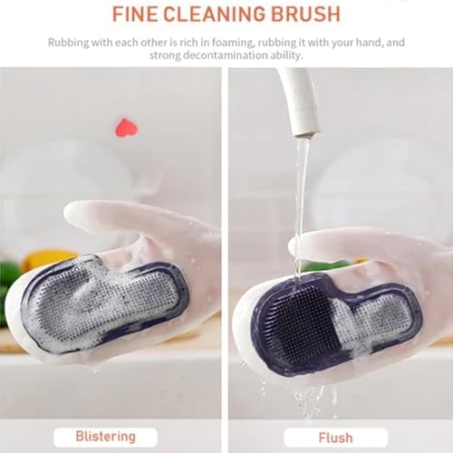 Cetzork Reusable Silicone Dishwashing Gloves