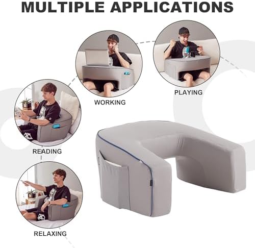 Cooloo8 Reading Pillow with Armrests and Lap Desk