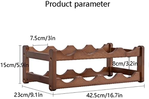 Habiba Premium Bamboo Wine Rack with Hardware