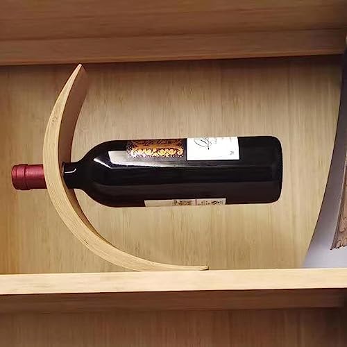 Single Wine Bottle Holder Bamboo Balancer 1