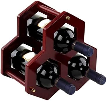 LYRWISHLTD Small Wooden Wine Rack Holder
