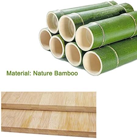Kework Bamboo Wine Rack 8 Bottles Free Standing Storage Shelf White
