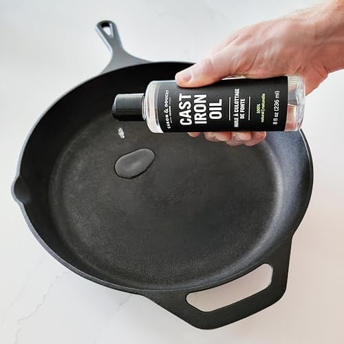 CARON DOUCET Cast Iron Cleaning Set 8oz Seasoning Oil Soap